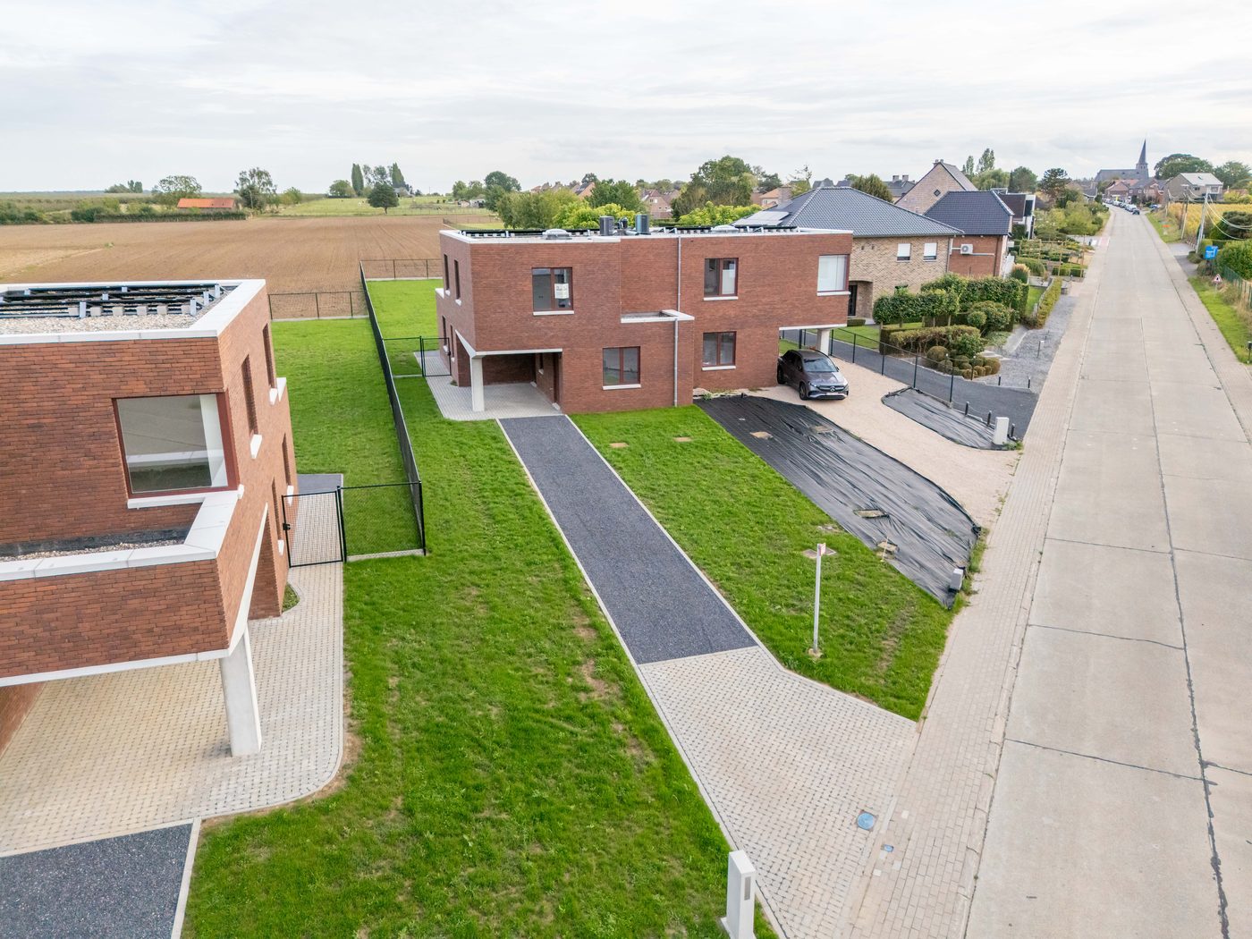 Luchtbeeld van Oude Diestse 35 en omgeving